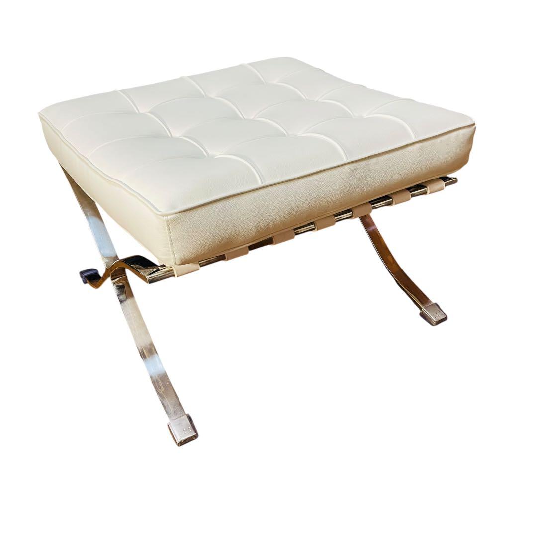 超美品 バルセロナチェア　リプロダクト ソファチェア オットマン付き 1人用