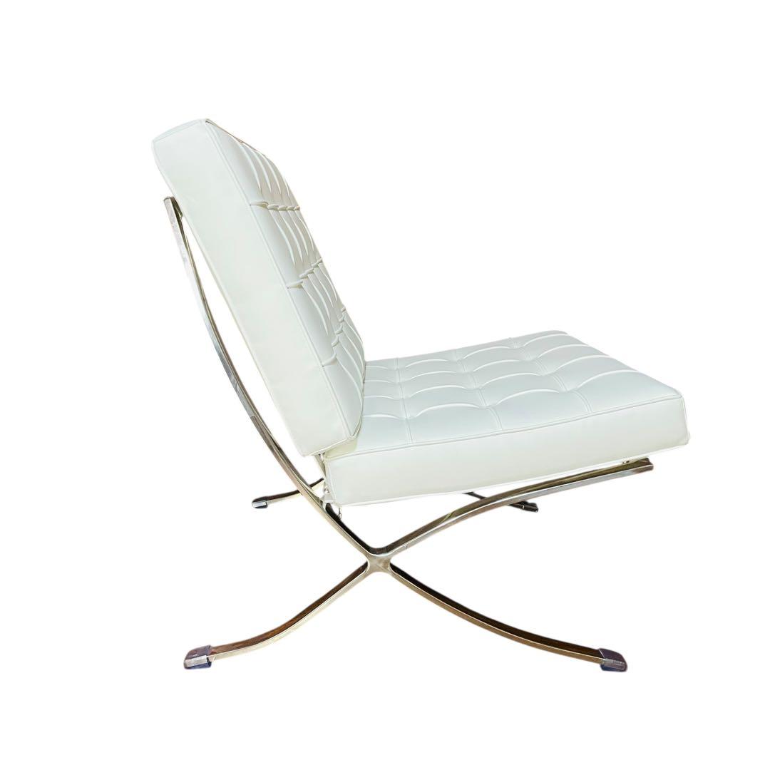 超美品 バルセロナチェア　リプロダクト ソファチェア オットマン付き 1人用