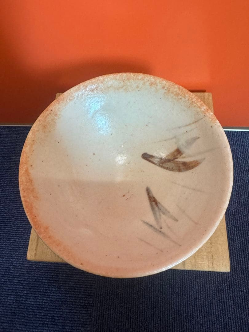 1875  陶祖十二代　加藤景秋　志野　平茶碗