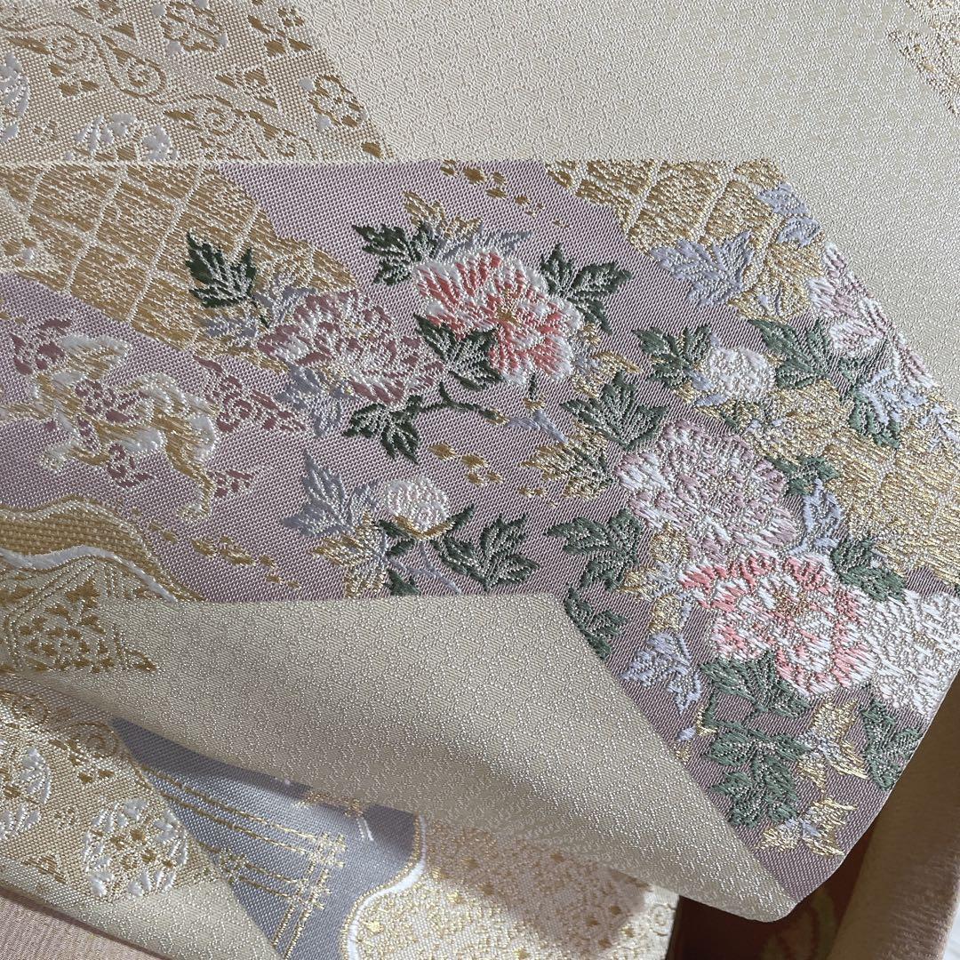 訪問着　フルセット　桜　絞り　パールトーン加工　春らしい　入学式　卒業式　P4