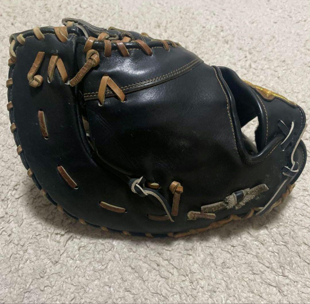 ザナックス 硬式ファーストミット 黒 右投げ　大人用