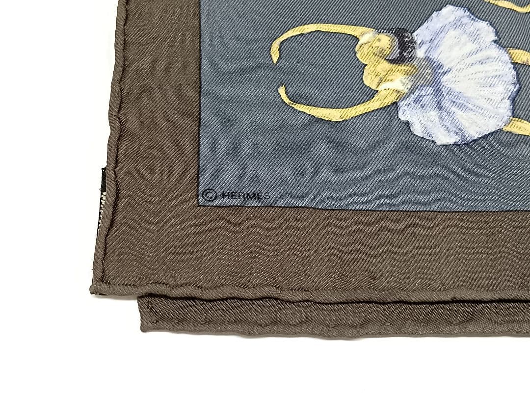 445 HERMES エルメス カレ45 バレリーナ ハンカチ スカーフ
