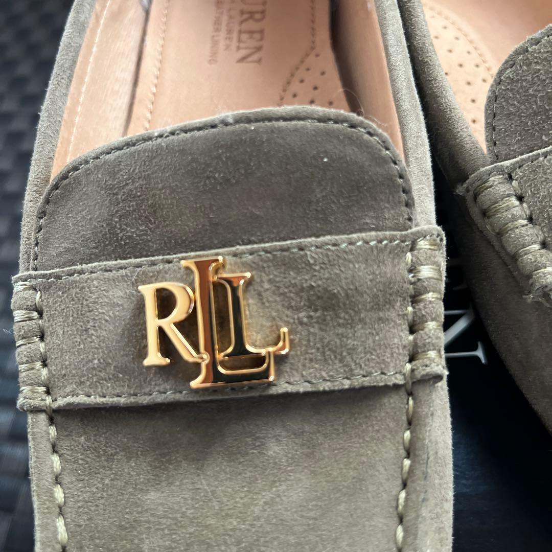 Ralph Lauren オリーブグリーン ローファー