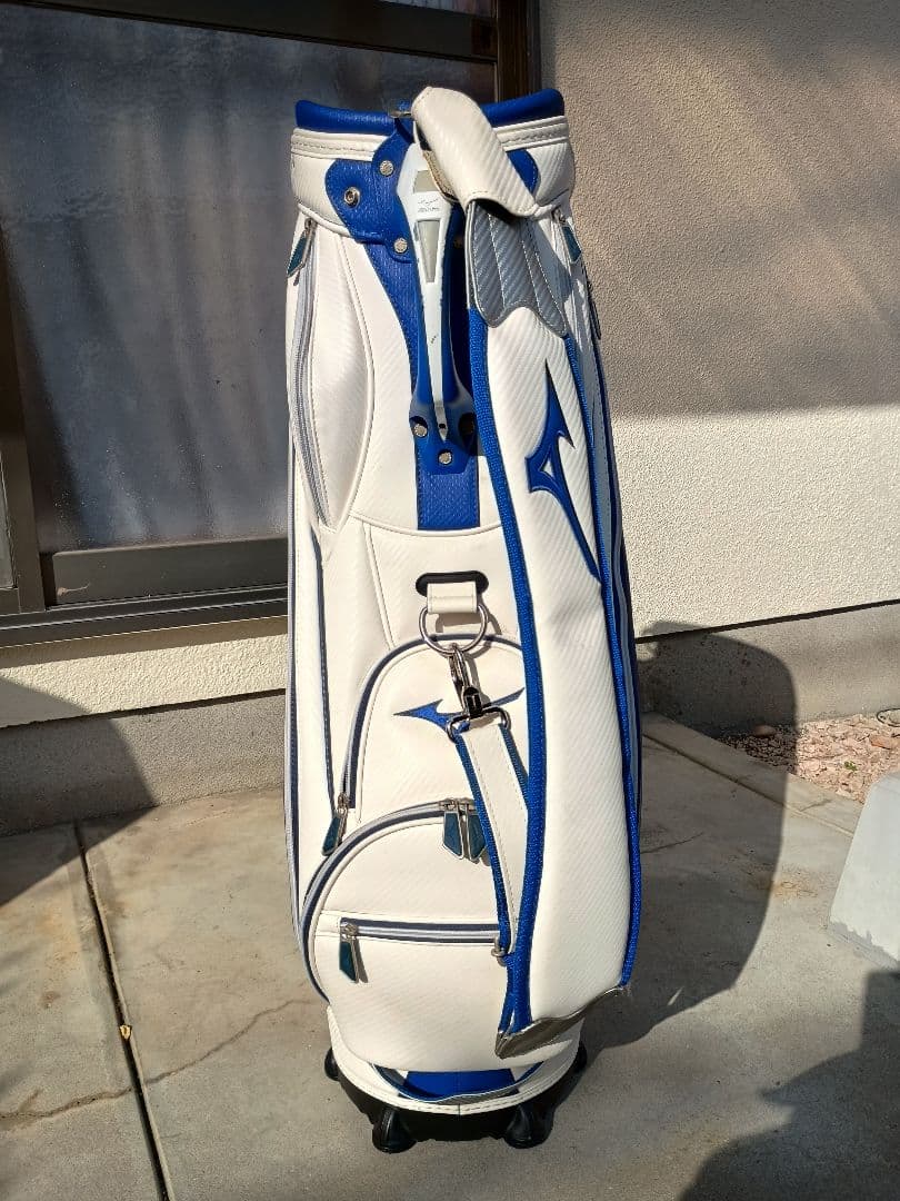 Mizuno キャディバッグ ツアーレプリカ　ホワイト/ブルー