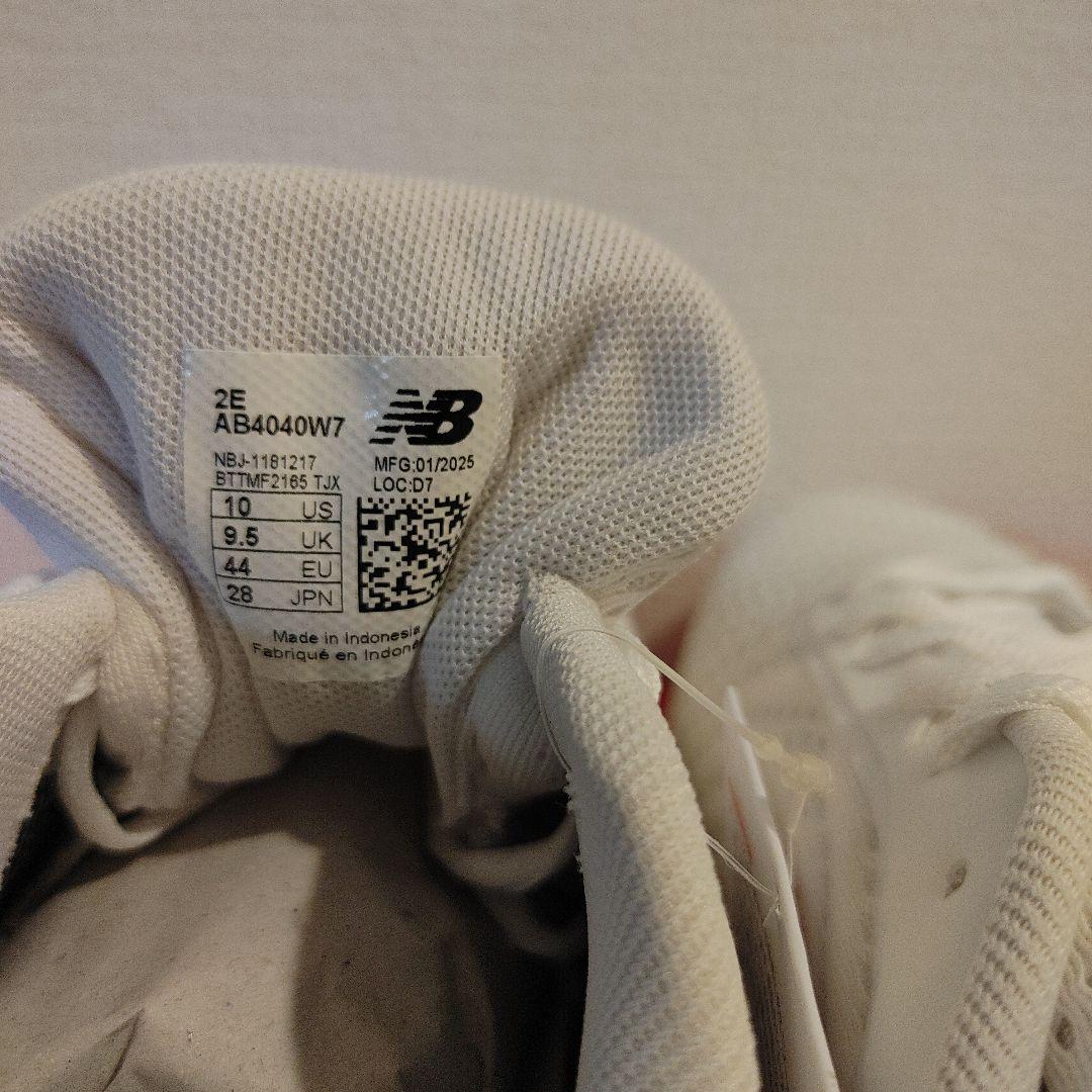 ニューバランス　野球　スパイク 金具　ホワイト　28.0センチ 高校野球対応