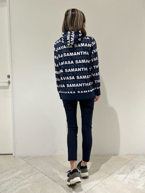 25%OFF　サマンサタバサ　総柄ロゴ　ゴルフパーカー　Ｌサイズ　ネイビー