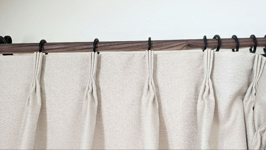 【美品】遮光カーテン　レース付　230×100　オーダーカーテン　4枚セット