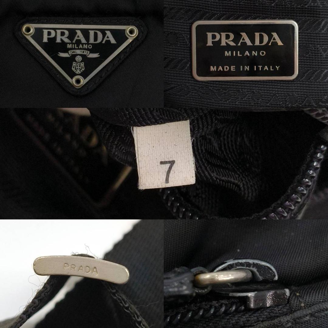 人気✨プラダ ショルダーバッグ カメラバッグ　三角ロゴ ナイロン 　レザー 黒