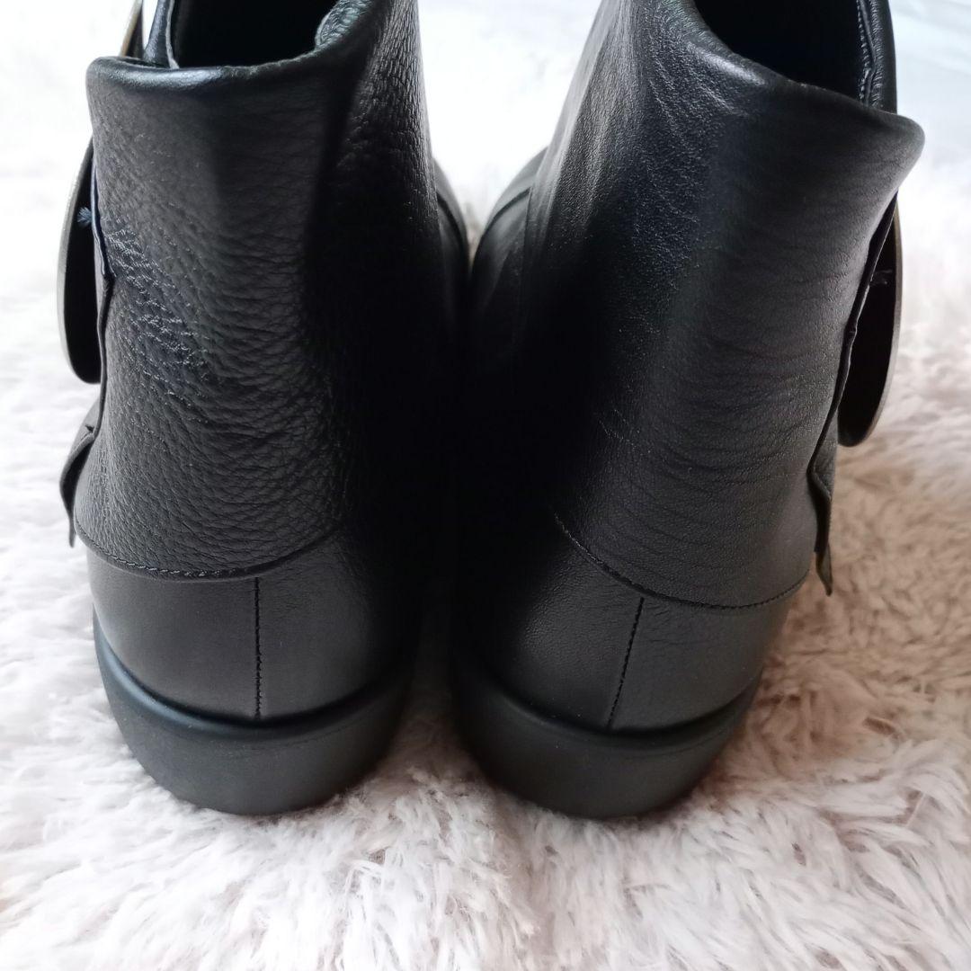 極美品　kawa-kawa　本革　ショートブーツ　カワカワ　センソユニコ　日本製