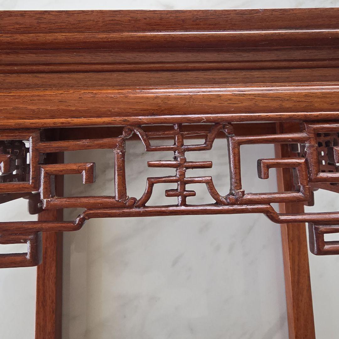 シノワズリスタイル木製ネストテーブル