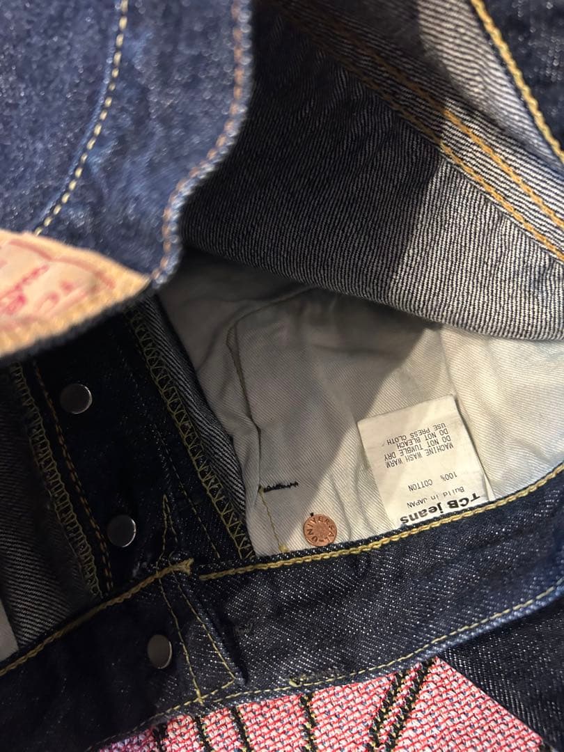 tcbjeans 50s w30 赤タブ