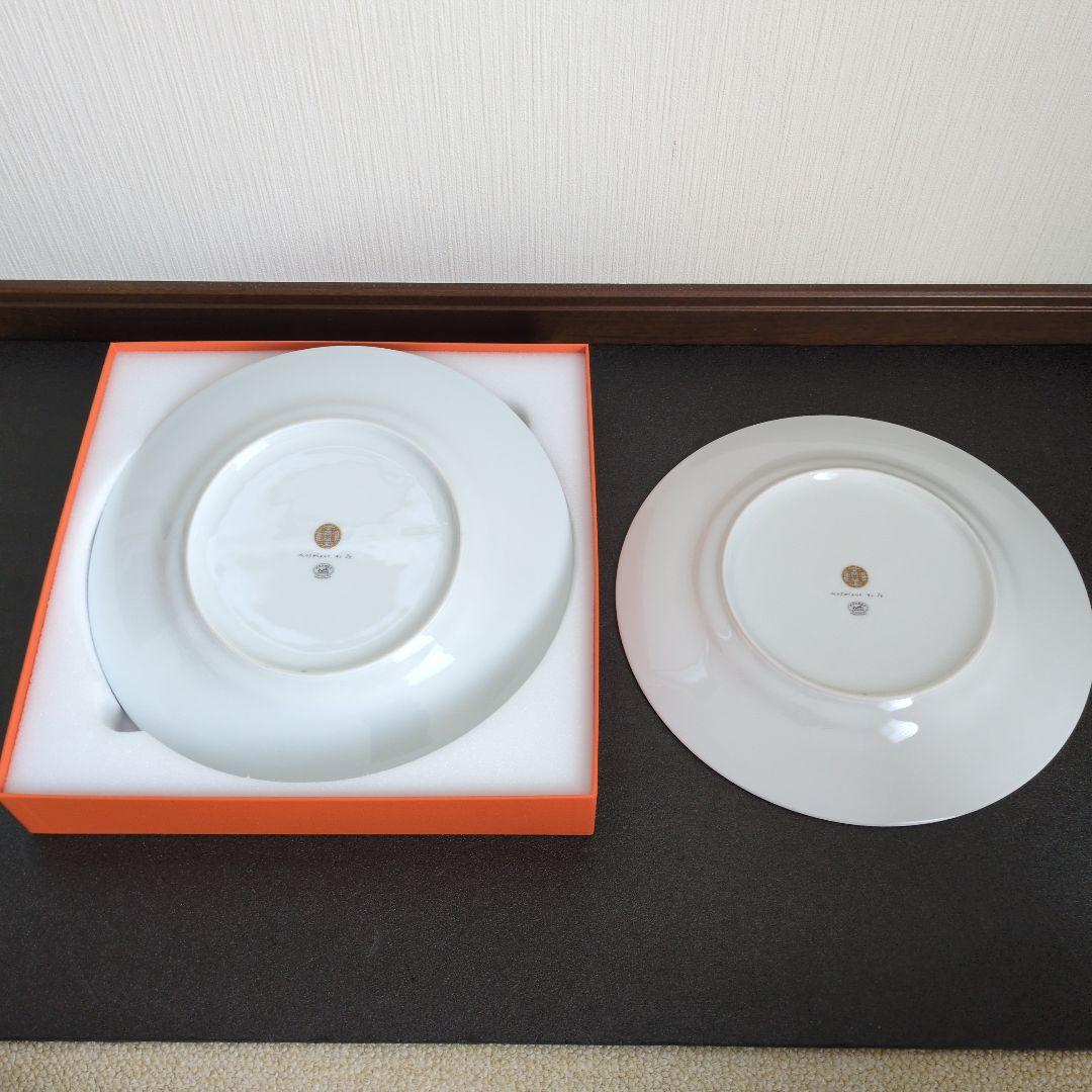 （極美品）エルメス　ディナープレート 〈モザイク 24〉 ゴールド 2枚セット