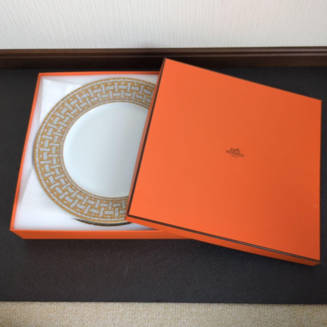 （極美品）エルメス　ディナープレート 〈モザイク 24〉 ゴールド 2枚セット