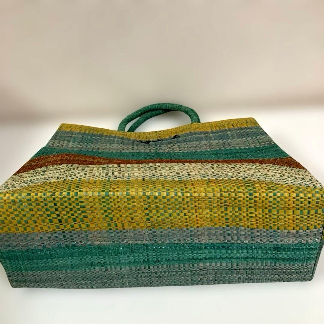 《クローバー》新品未使用アニエスベー　かごバッグ　マダガスカルトートバッグ