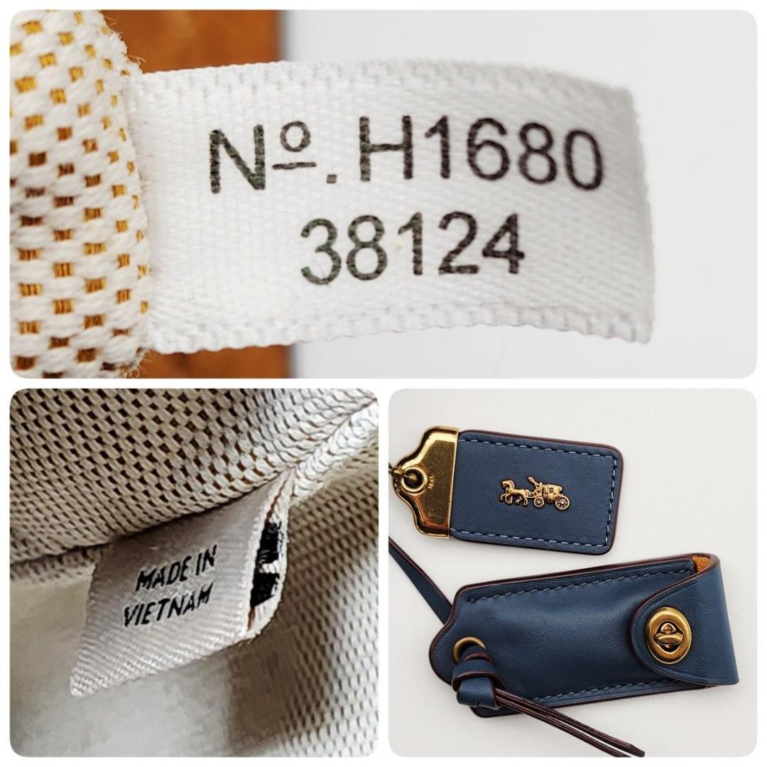 COACH コーチ ハンドバッグ ショルダーバッグ レザー ブルー 20315.