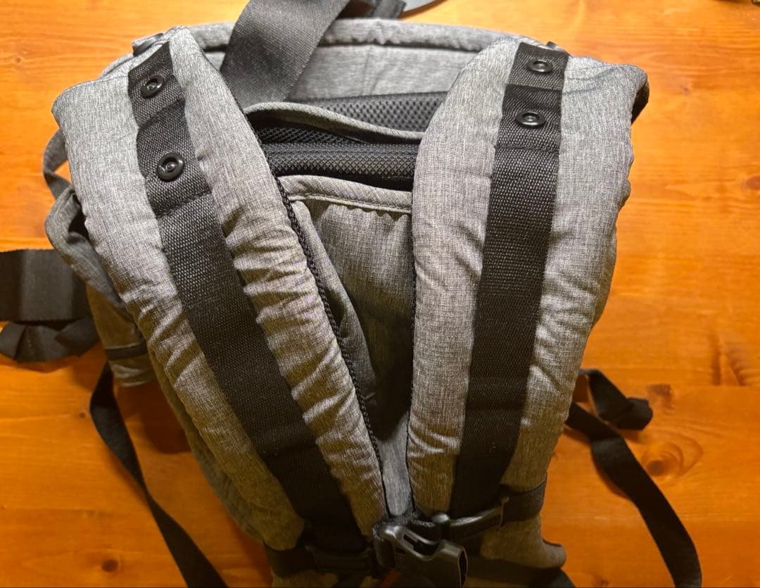 【美品】POLBAN PRIME ヒップシート抱っこひも メランジグレー