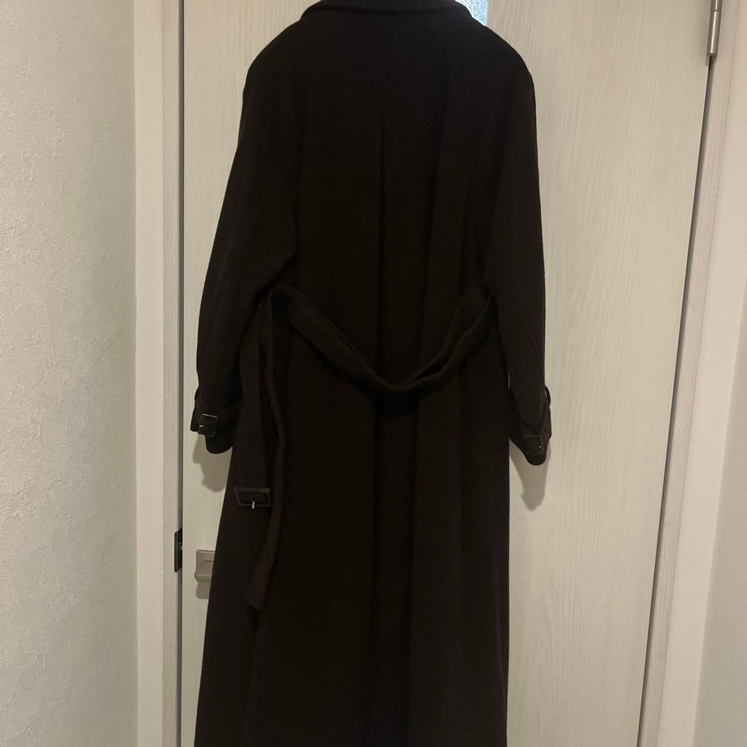 cohina セミダブルバックフレアウールコートregular ブラウン