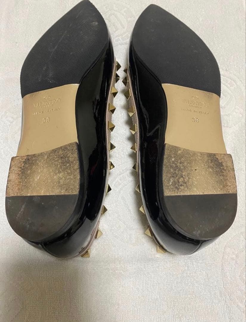 VALENTINO スタッズフラットシューズ　バレリーナシューズ　ヴァレンティノ