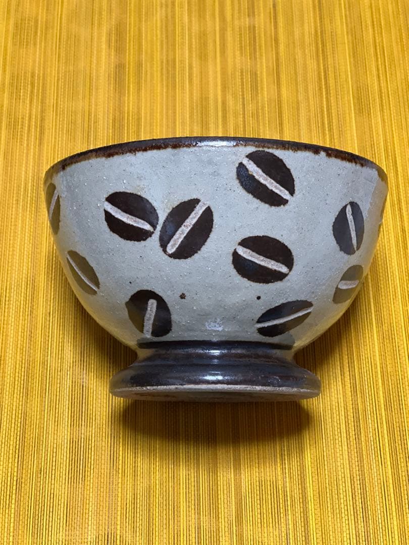 工房十鶴　コーヒー柄ボウル