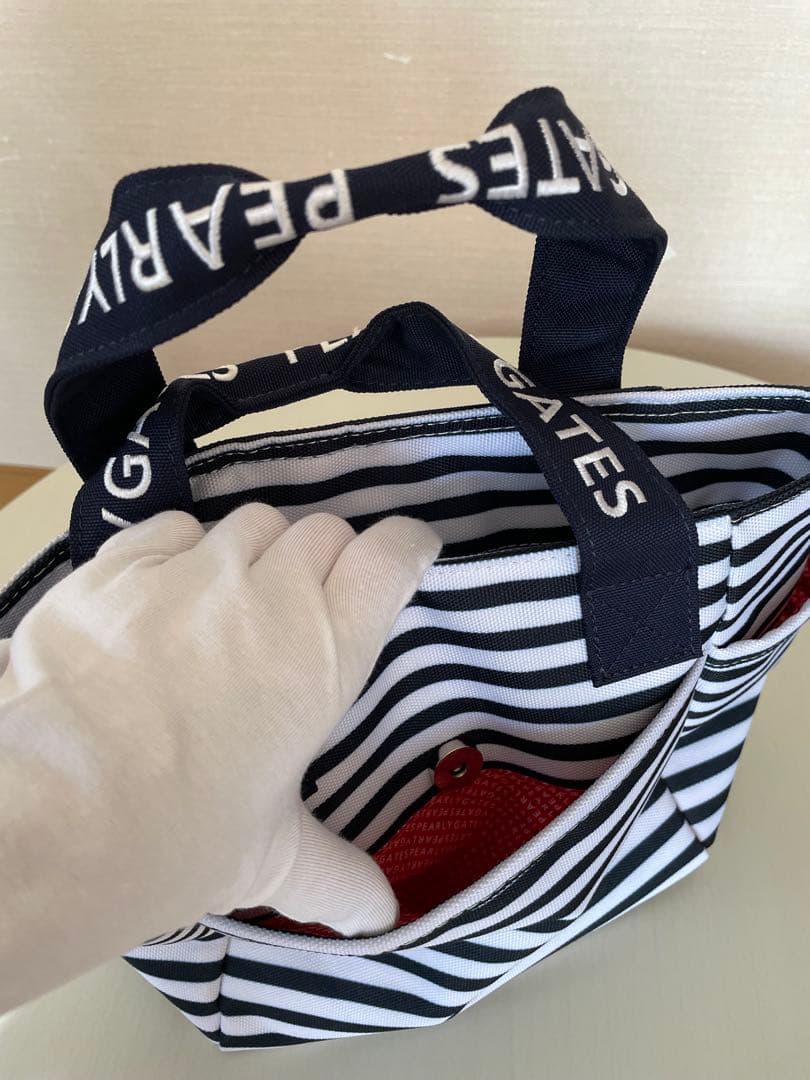 PEARLY GATES ストライプ ゴルフバッグ