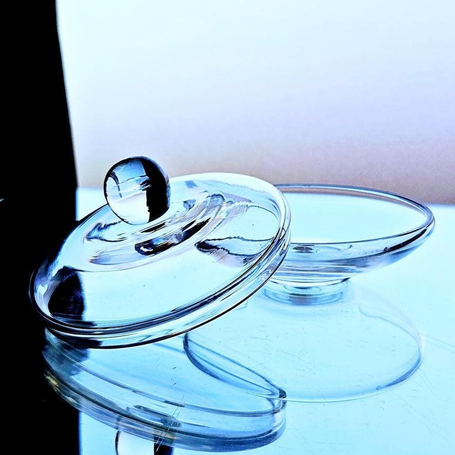 輝くオールドバカラ シンプルなコフレ 小物入れ 1936年以降