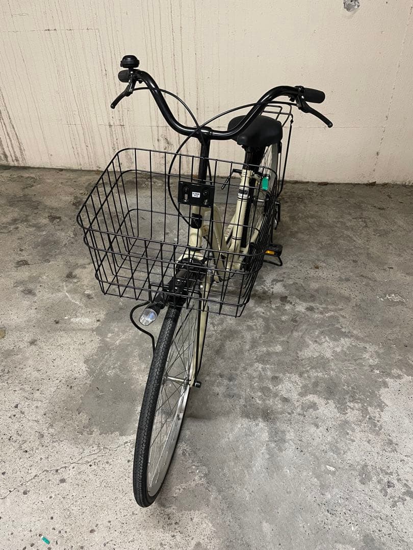 【直接手渡しのみ対応】シティサイクル ベージュ(サイモト自転車)