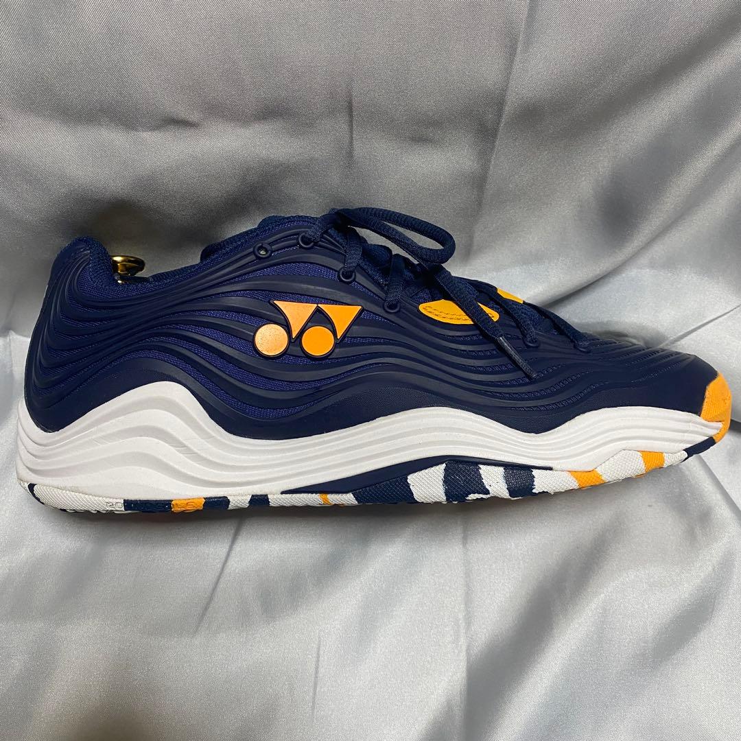 YONEX ヨネックス　27cm テニスシューズ フュージョンレブ5 ネイビー