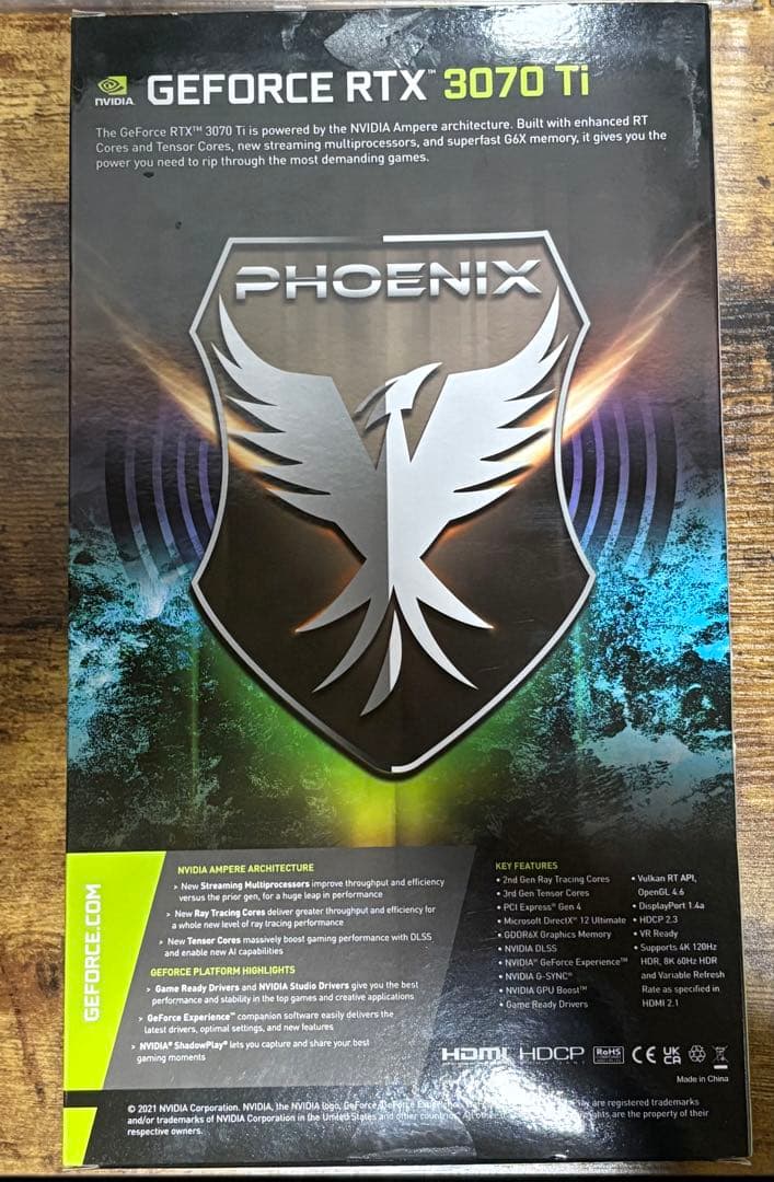 グラフィックボード・グラボ・ビデオカード GEFORCE RTX3070ti phoenix 8G
