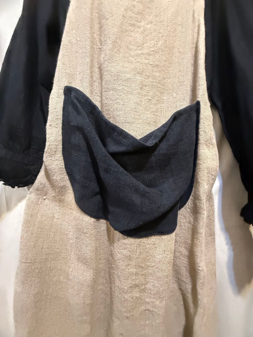 リネン100％エプロンドレスロサンゼルスで購入