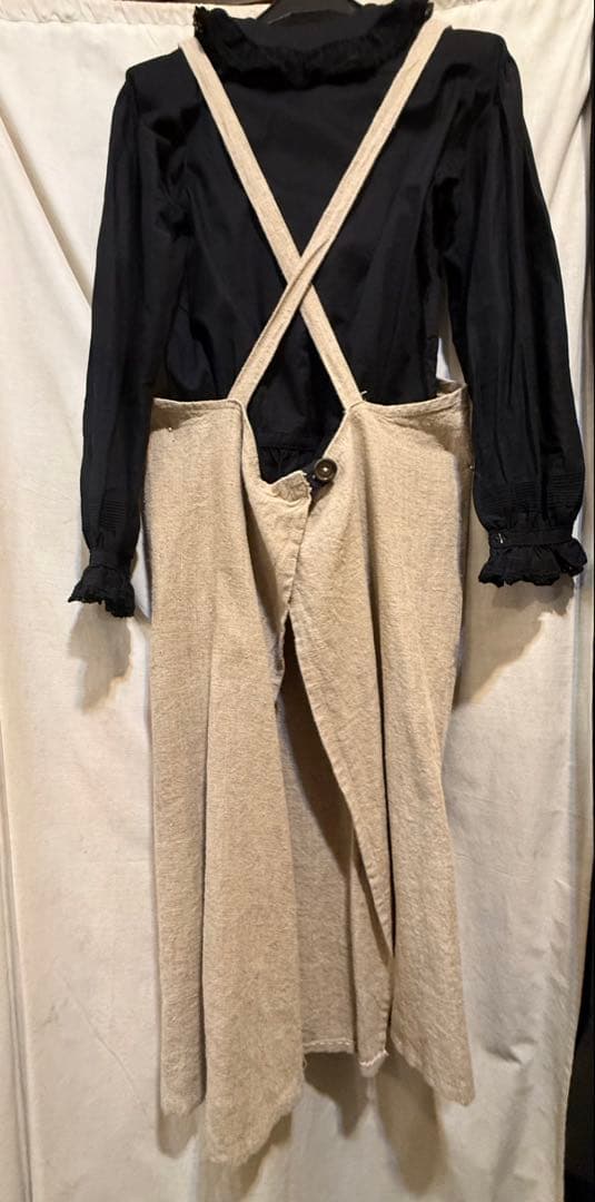 リネン100％エプロンドレスロサンゼルスで購入