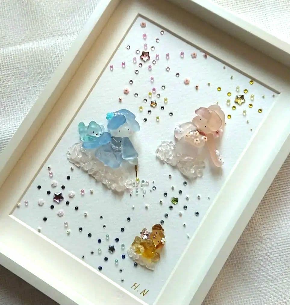 シーグラスアート 夏のおとずれ 花火