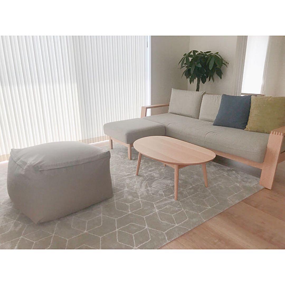 無印良品　体にフィットするソファ　グレーカバーセット