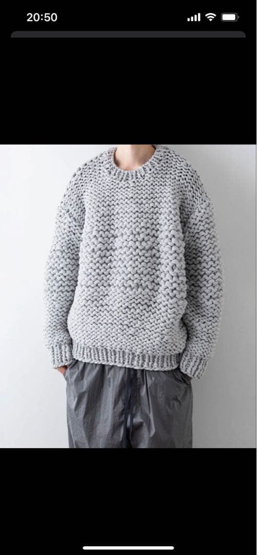 今週限定 stein LILY YARN HAND KNIT LS