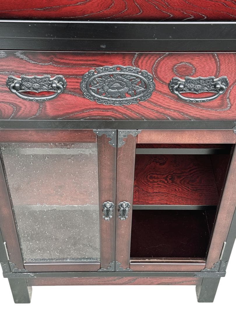 【訳アリ】美品　時代箪笥民芸家具レトロ社三丸家具工芸