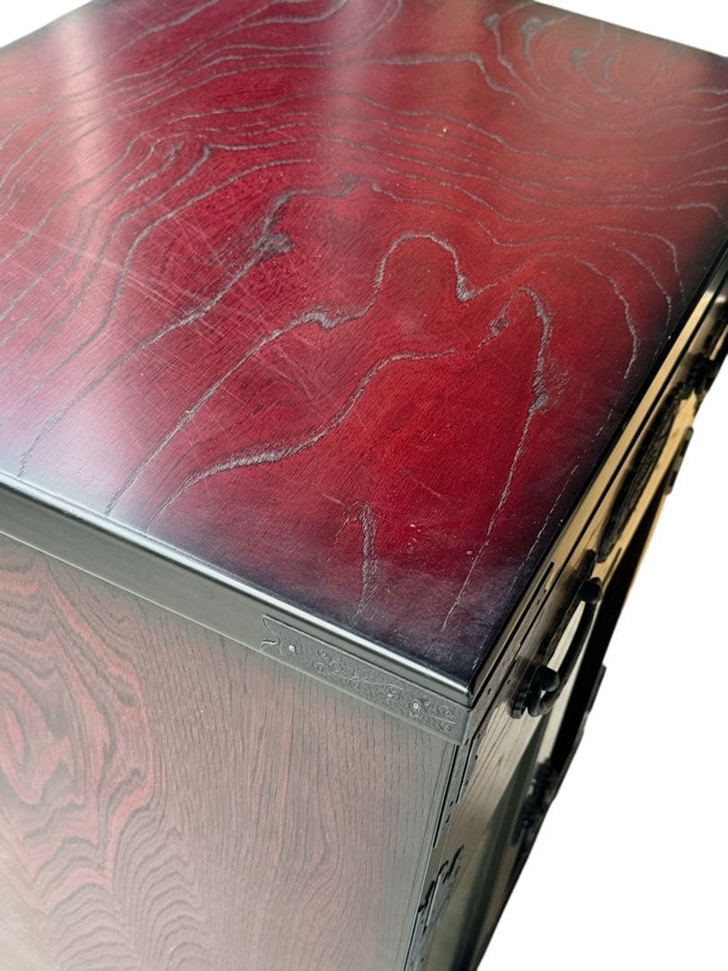 【訳アリ】美品　時代箪笥民芸家具レトロ社三丸家具工芸