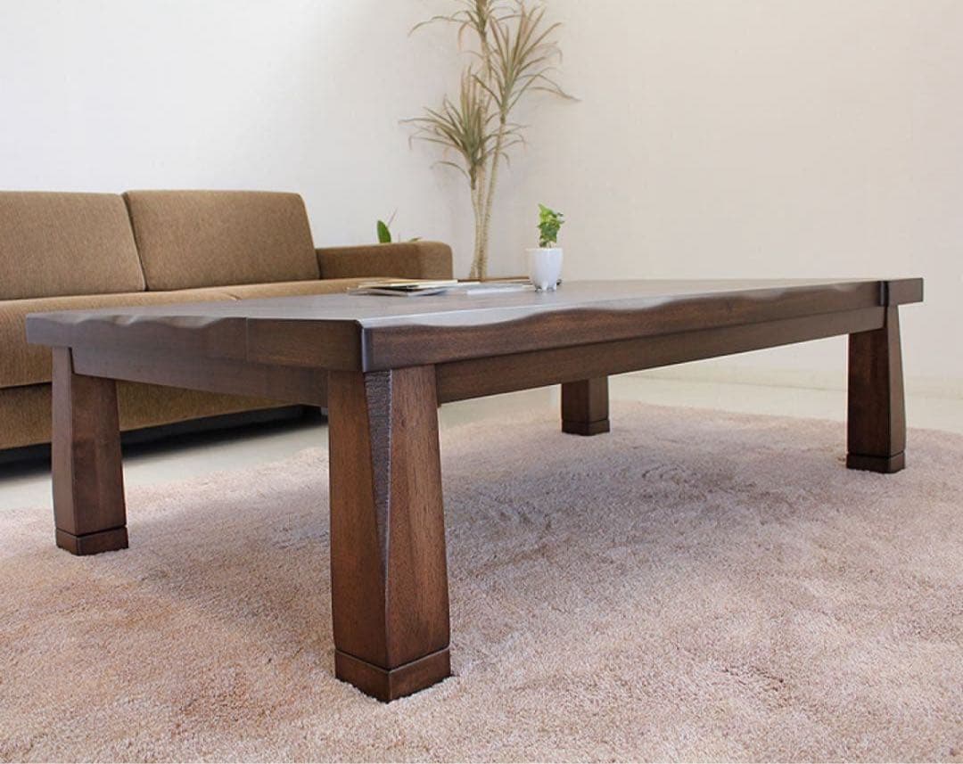 アウトレット☆家具調こたつ 和風モダン 暖卓 炬燵 継脚 長方形 120cm