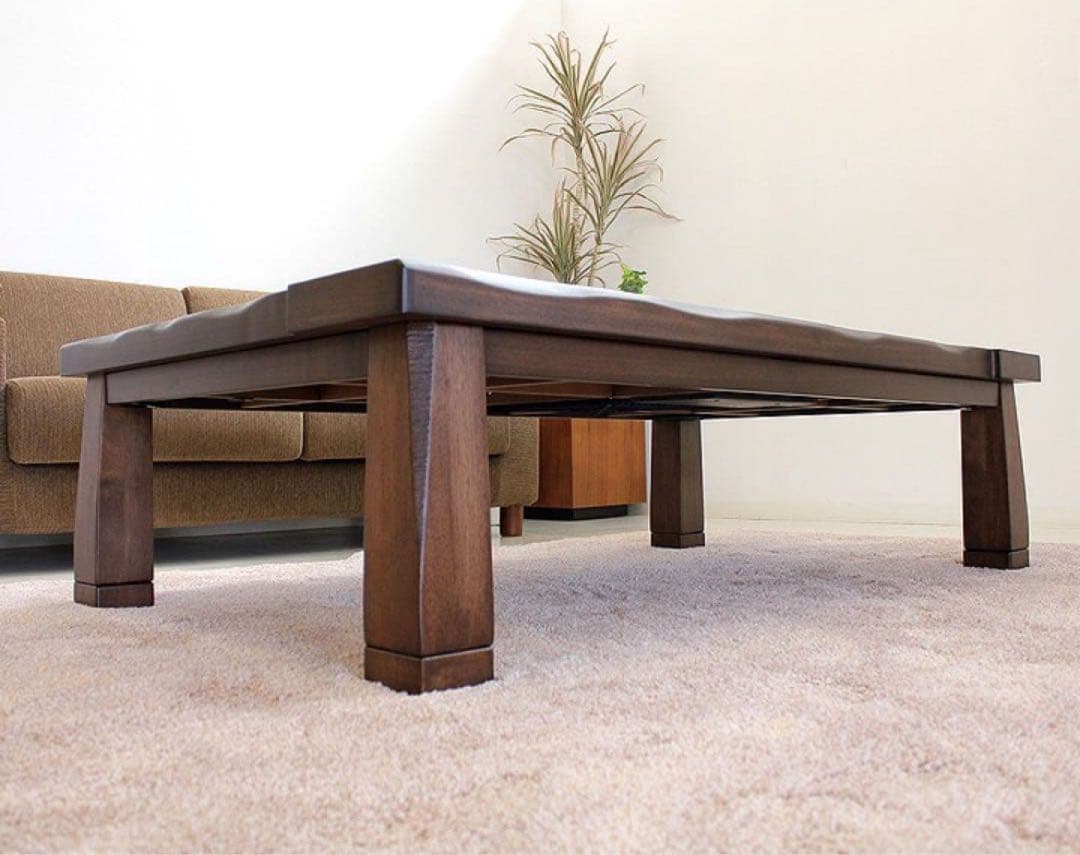 アウトレット☆家具調こたつ 和風モダン 暖卓 炬燵 継脚 長方形 120cm