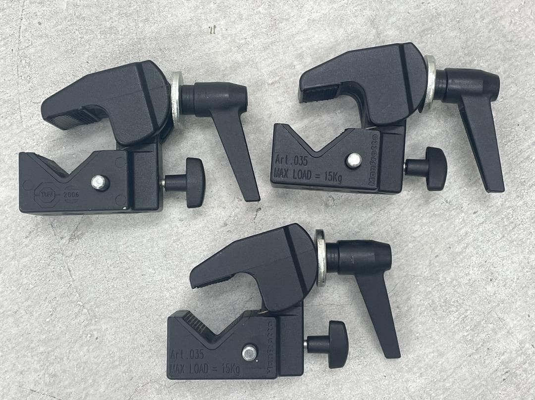 マンフロット Manfrotto スーパークランプ 3個セット エクステンション