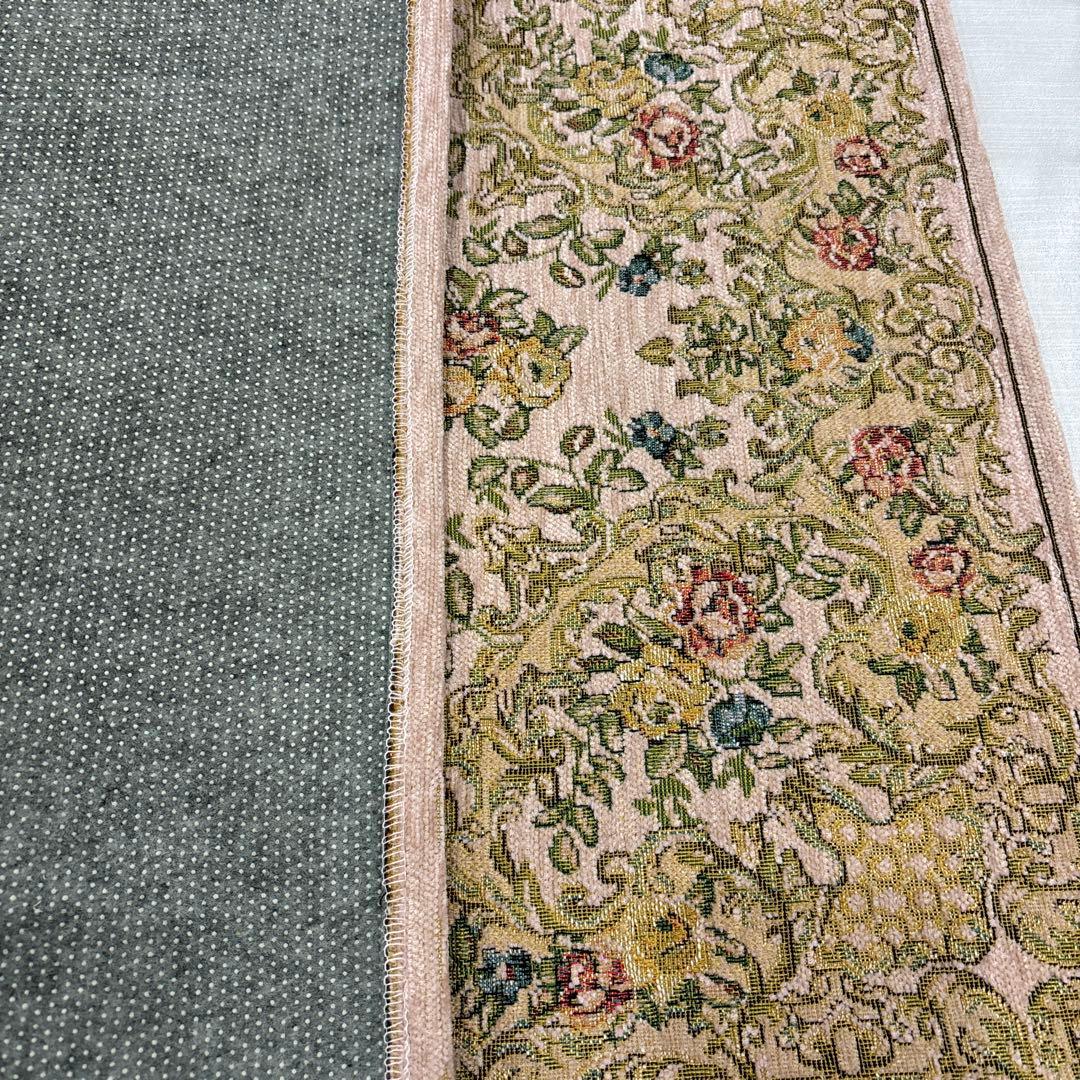 中国製シェニール織の玄関マット　新品