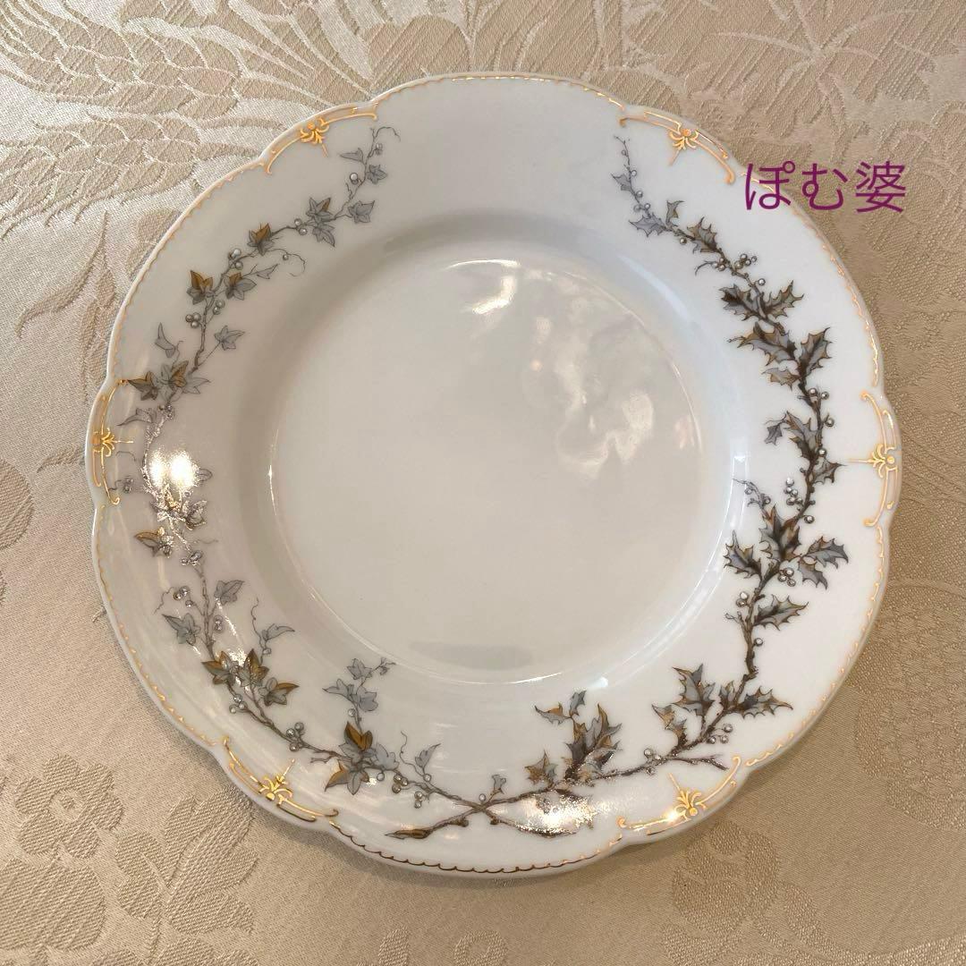 【アビランド／リモージュ】エナメル 金彩 皿／６枚セット②