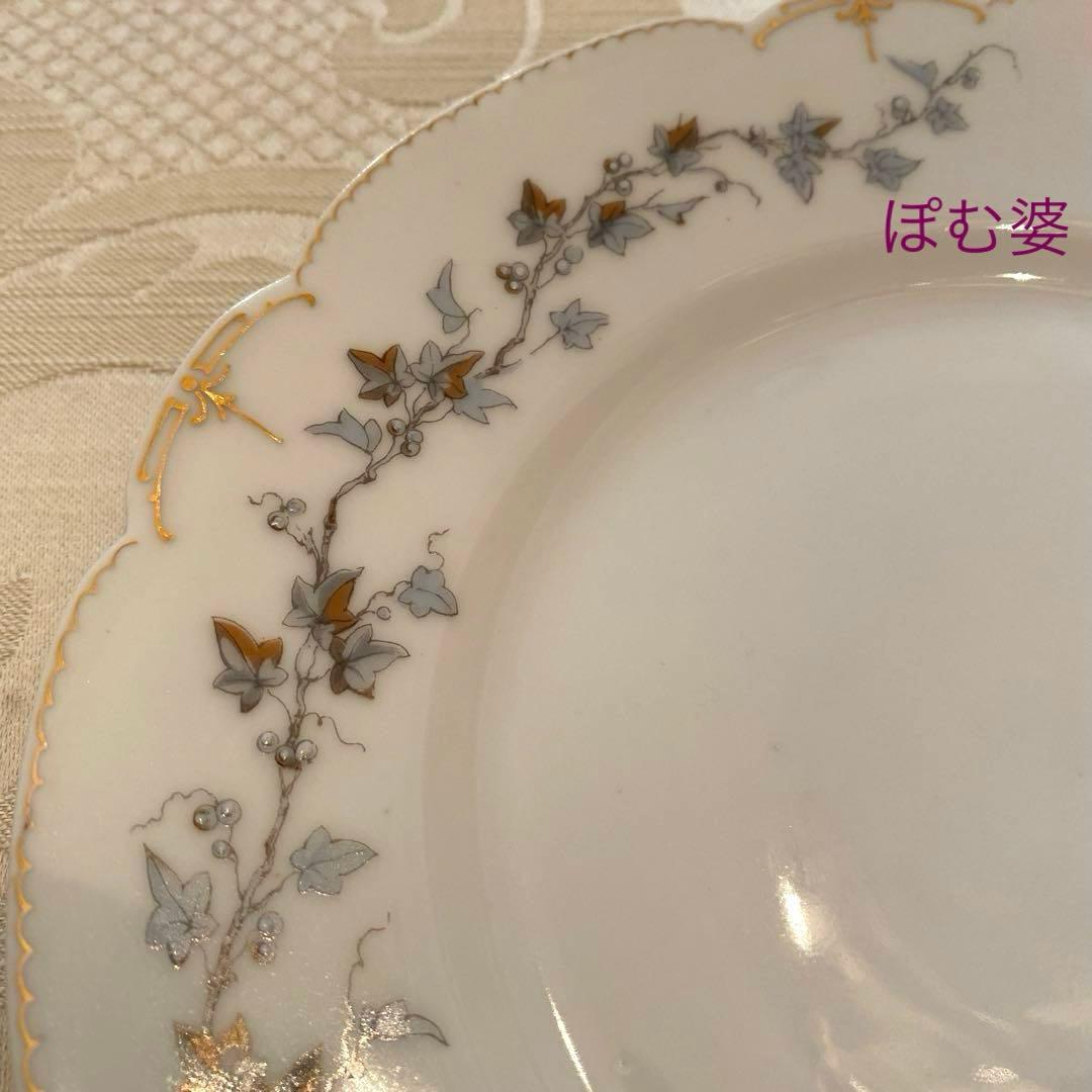 【アビランド／リモージュ】エナメル 金彩 皿／６枚セット②