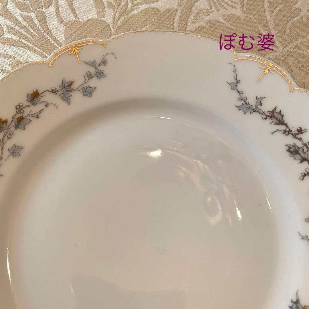 【アビランド／リモージュ】エナメル 金彩 皿／６枚セット②