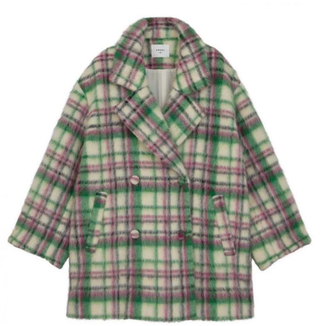 ジャケット・アウター ADORABLE SHAGGY CHECK COAT