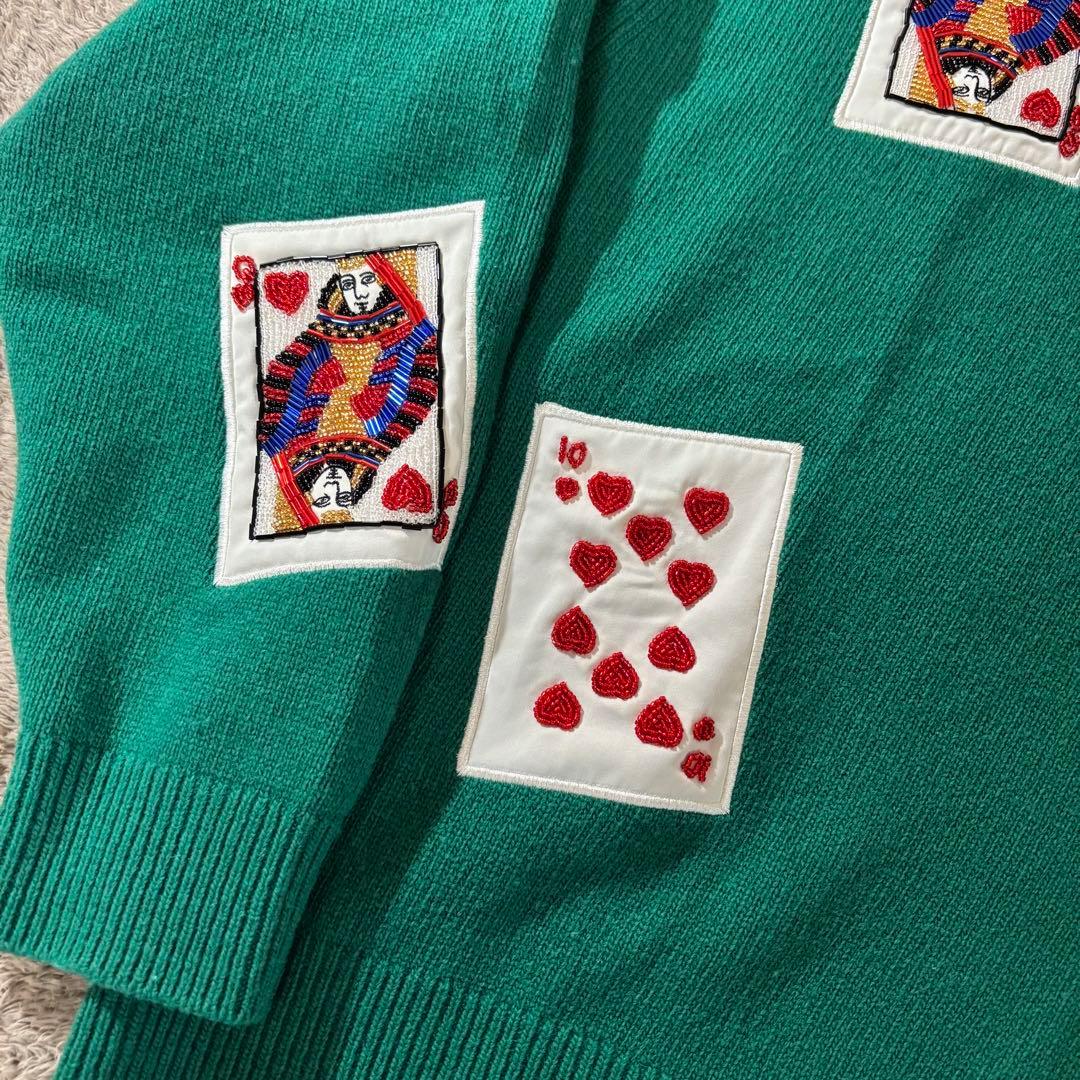 トップス Supreme Beaded Cards Sweater week14