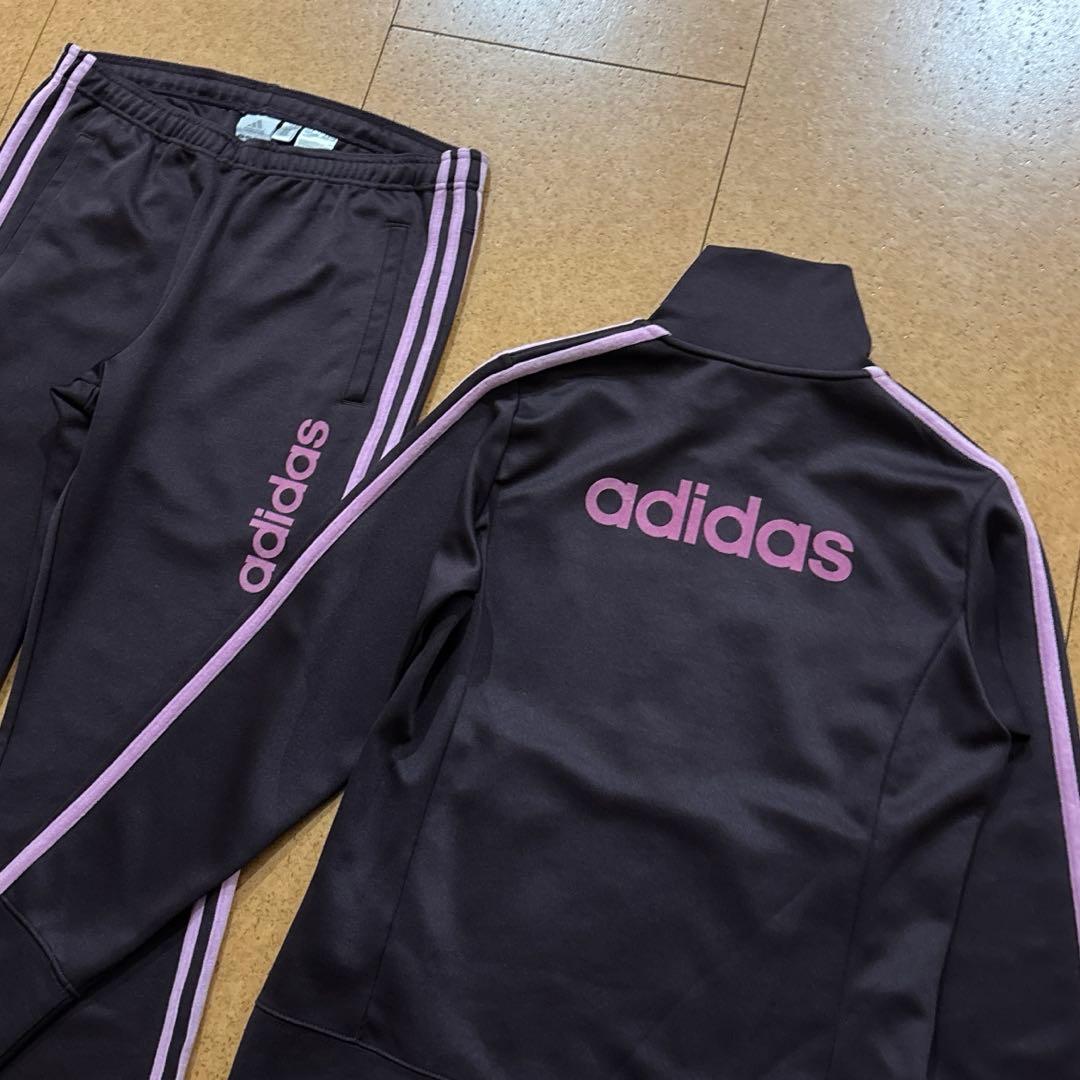 極美品　アディダス　ベロア　セットアップ　トラックジャケット　L レディース