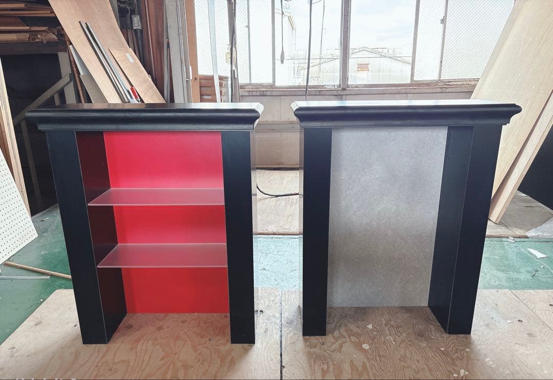 新品完成品 マントルピース オープンラック シェルフ