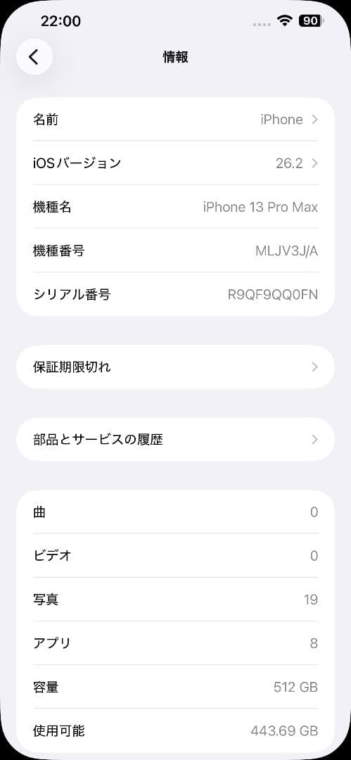 iPhone13ProMax 512GB ジャンク