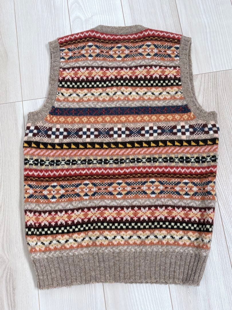 Jamieson's シェットランドウール ニットベスト　L