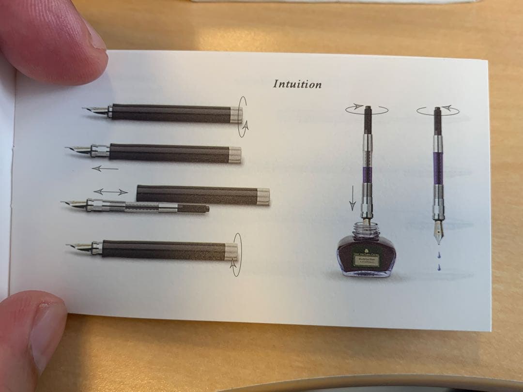 ファバーカステル　イントゥイション　レジン太軸万年筆　18C OB