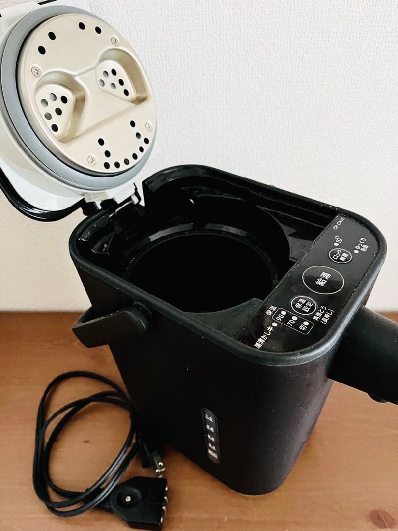 象印　デザイン電気ポット ブラック ゴールド